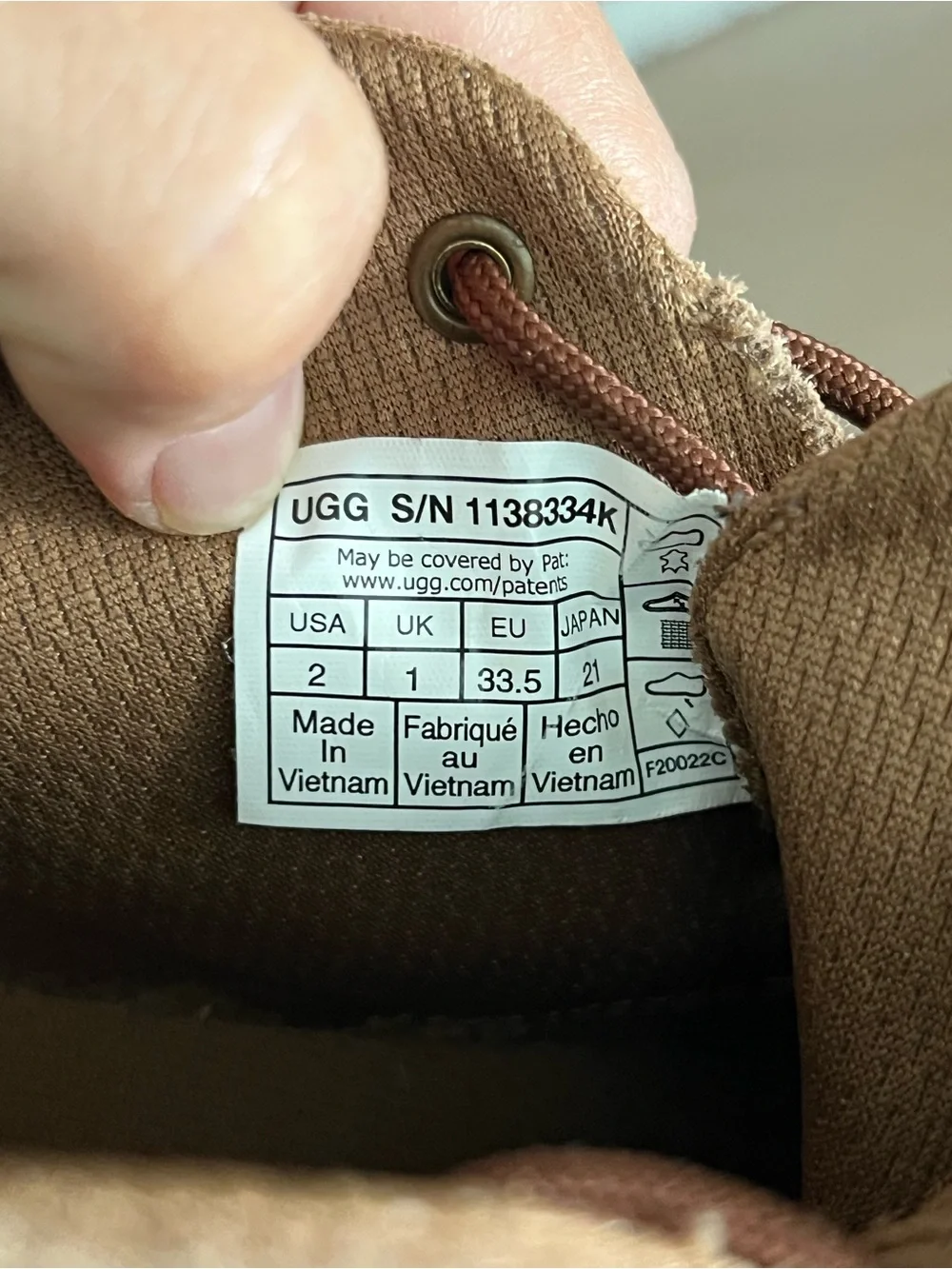 UGG Kids Brown Suede Lace-Up Casual Boots with White Sole